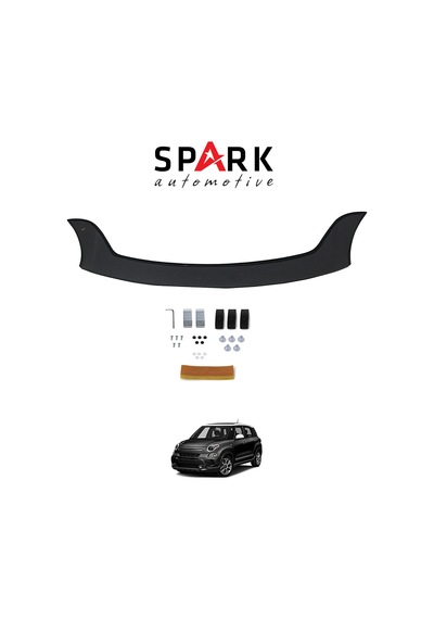 Fiat 500 L 2016- Yılı Ve Sonrası Uyumlu Kaput Rüzgarlığı 3mm Siyah