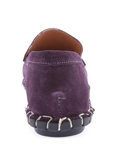 Dgn 603-23y Kadin Dikiş Detayli Loafer Ayakkabi 603-2109-R1270 Mor