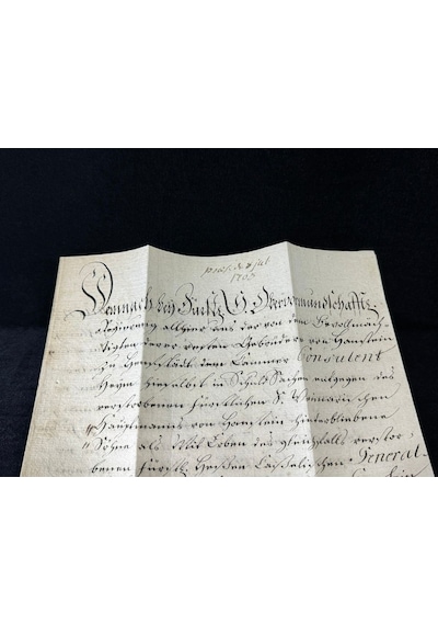 1769 Senesinden 255 Yılı Aşkın Prefilatelik Mektup Pul Ve Zarf Öncesi Almanca Soğuk Damgalı Filigra  Teşhir Ürün