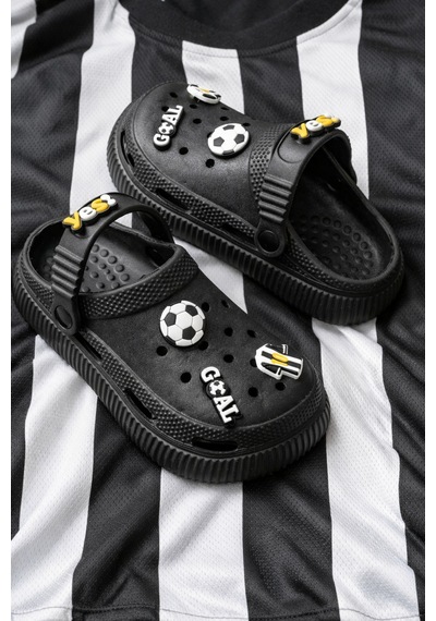 N Moda Unisex Çocuk Figürlü Sticker Sandalet-terlik Beşiktaş