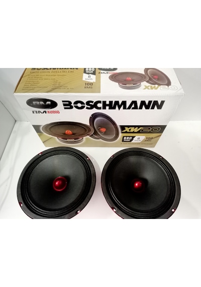 Boschmann 20cm Midrange - 800w 100RMS Kurşun Göbek Midrange Hopar