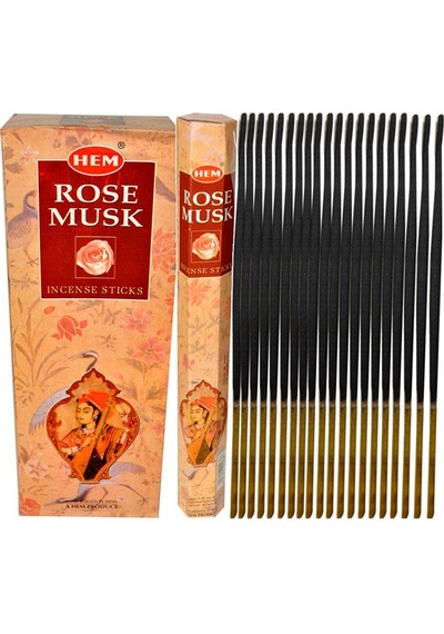 Hem Tütsü Rose Musk 20 Çubuk