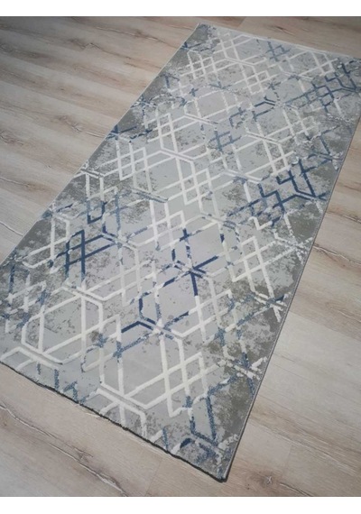 Armis Halı Kolaj A311A Gri Mavi Halı Yolluk 100X200 Cm