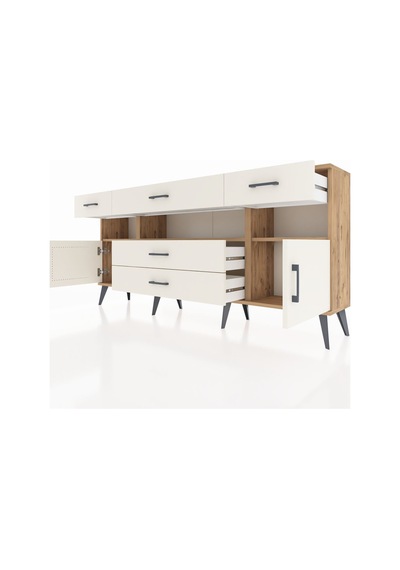 Arges Konsol 3 Raflı 5 Çekmeceli 2 Kapaklı 176x30x83 Çam-aytaşı/aytaşı Aytaşı/aytaşı Arges Konsol 3 Raflı 5 Çekmeceli 2 Kapaklı 176x30x83 Çam-aytaşı/aytaşı Aytaşı/aytaşı