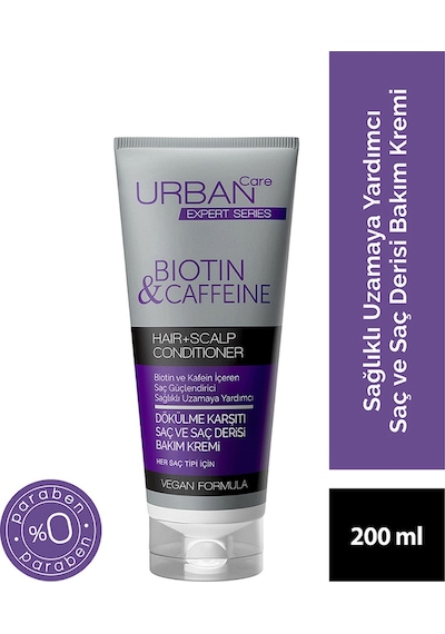 Urban Care Expert Biotin & Kafein Dökülme Karşıtı Şampuan 350 ML + Saç Kremi 200 ML + Tonik 200 ML