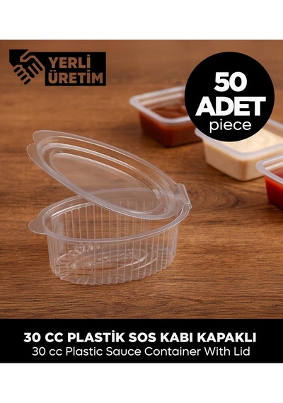 Plastik Sos Kabı 30 Cc 50 Adet