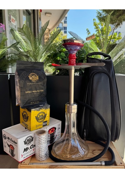 Mr Eds E24 Big Boss Eco Dip Dekor Gold Nargile Seti Çantalı