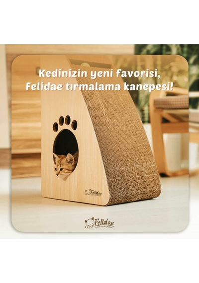 Oluklu Mukavva, Kedi Tırmalama Kanepesi Dikey Tırmalama / 40x60x24cm Xlarge - Cs7 Lw