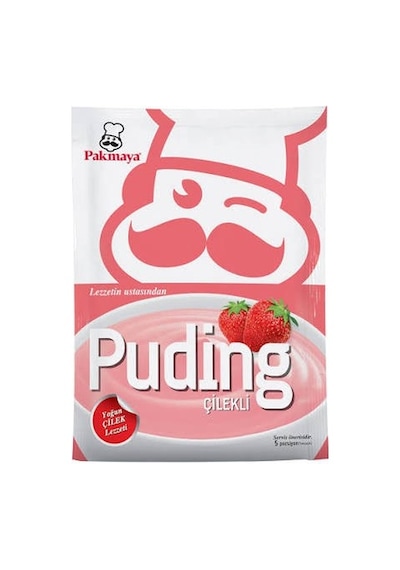 Pakmaya Puding Çilekli 125 Gr X 6 Adet