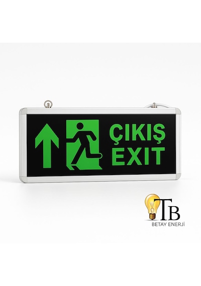 Venso Led Acil Çıkış Işıldak Yukarı Yön Exıt Up Acil Aydınlatma Armatürü 1 Adet Yeşil