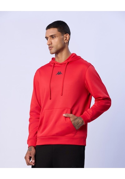 Kappa Palmir Erkek Kırmızı Regular Hoodie