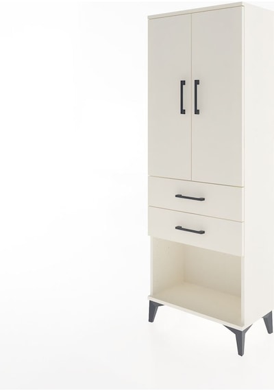 Arges Dolap Tek Raflı 2 Çekmeceli Tek Askılı 60x30x163 Aytaşı... Aytaşı