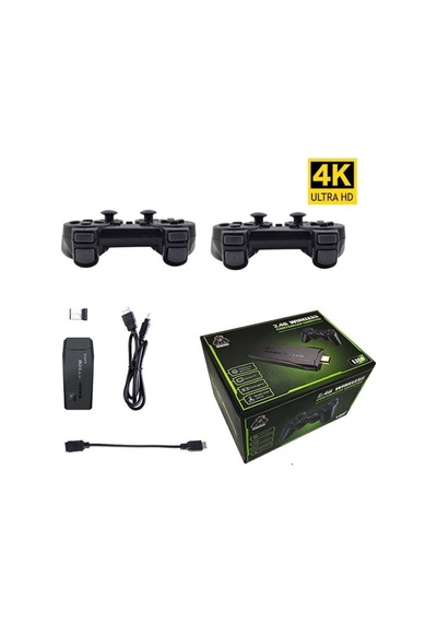 M8 Plus Mini Hdmı 4k 2.4g 64gb Kablosuz Gb/gba/gbc Çift Kollu Tv Oyun Konsolu U-lite