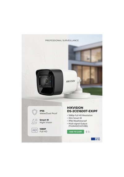 Ds-2ce16dot-exıpf 3.6 Mm Sabit Lens 4ın1 2 Mp Ahd Bullet Kamera - 891179554