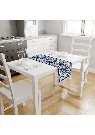 Adawall Blue Daisy Runner