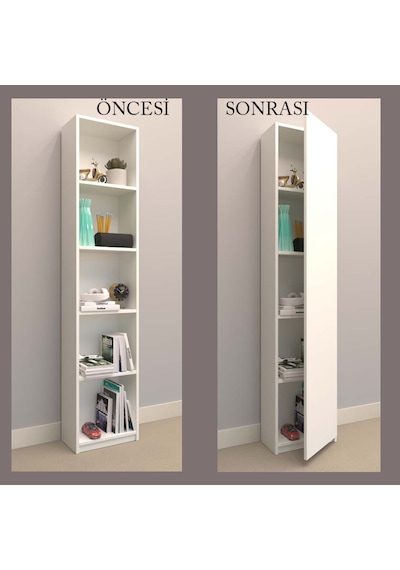 Rafkestir Mat krem  Dolap kapağı imalatı 18 mm MDFLAM malzeme ( menteşe delikli )