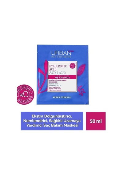 Urban Care Hyaluronic Acid & Collagen Yoğun Onarıcı Saç Maskesi