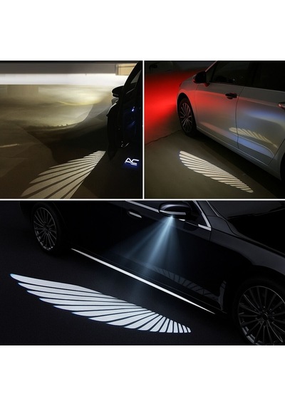 Autogp Üniversal Ayna Altı Led Angel Kanat