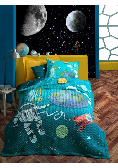 Cotton Box Junior Tek Kişilik Complete Set Little Astronaut Turku