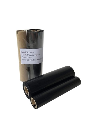 Termal Transfer Şeridi 4.3 X244 110 Mm X 74 M -1 Rulo. Reçine Geliştirilmiş Balmumu Barkod Siyah Şerit 1/2 İnç Çekirdek Mürekkep Çıkışı Zebra Eltron Datamax Zebra Gc420t Gk420t Gx420t