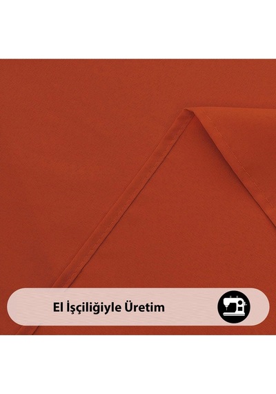 Sıvı Geçirmez Dertsiz Masa Örtüsü Kiremit 25 Parça