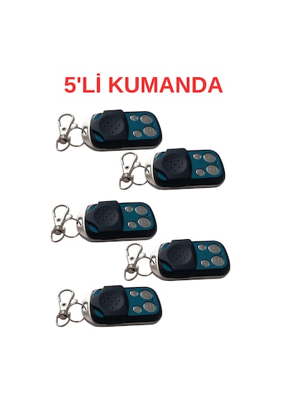 Uk-902 433.92mhz Kopyalanabilir 4 Tuşlu Garaj Kumandası Akıllı Uzaktan Kumanda 5 Adet