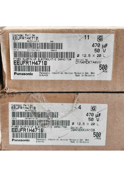 Eeufr1h471b 470mf 50v 12.5x20 50 Adet