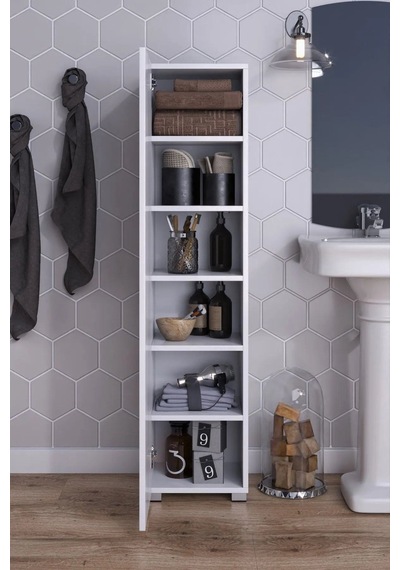 Boy Banyo Dolabı Çok Amaçlı Dolap Kiler Dolabı Beyaz