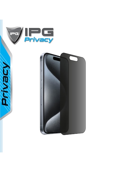Apple iPhone 15 Pro Max Uyumlu İçin Ipg Privacy Hayalet Ekran Koruma Gizlilik