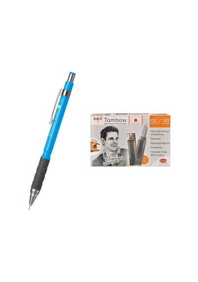 Tombow Uçlu Kalem Sh-300 Grip Açık Mavi 0.5 Mm + 12 Tüp Tombow 0.