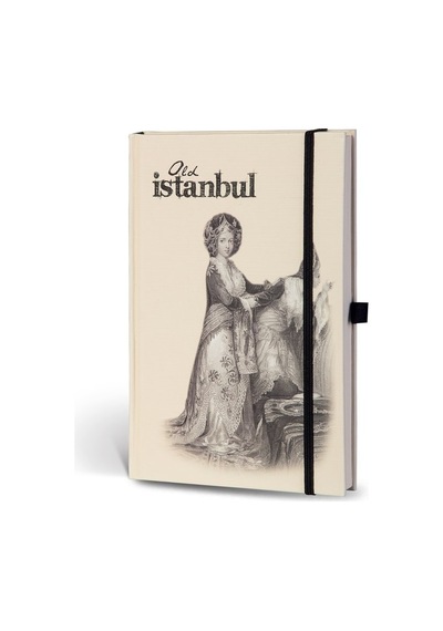 Eski İstanbul Cep Journal Çizgili Lastikli Sultan