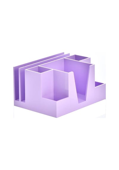 Ops Masa Seti Kalemlik-Organizer Pastel Mor KLM 207