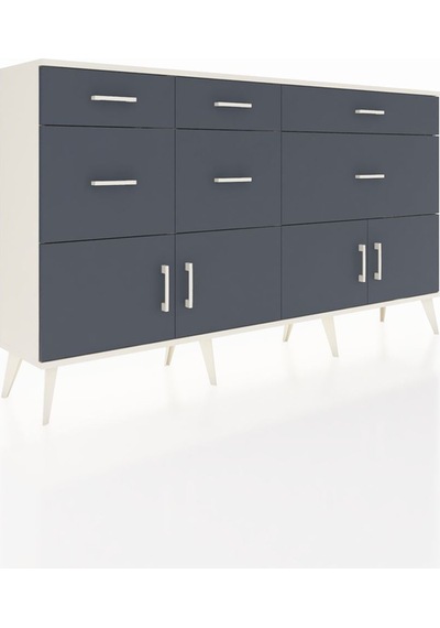 Arges Konsol Tek Raflı 6 Çekmeceli 4 Kapaklı 176x30x99 Aytaşı-antrasit Antrasıt - Aytası Arges Konsol Tek Raflı 6 Çekmeceli 4 Kapaklı 176x30x99 Aytaşı-antrasit Antrasıt - Aytası