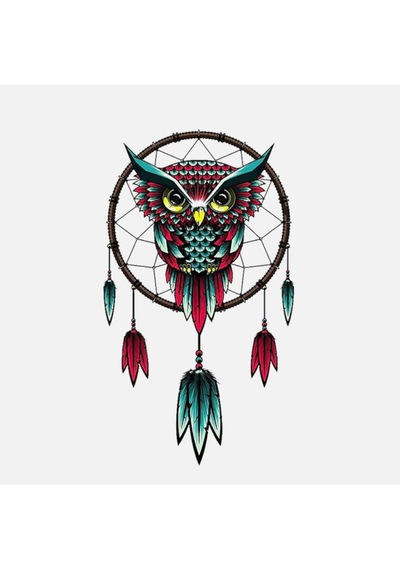 Dream Catcher Baykuş Araba Sticker 18Cm