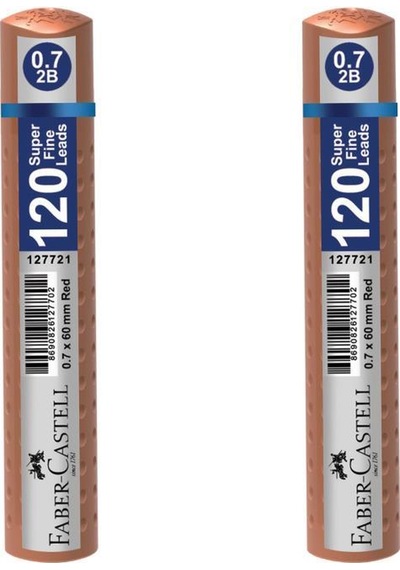 Faber-Castell Grip Min 0.7 2B 60Mm 120'li Rose Gold Tüp 2'li