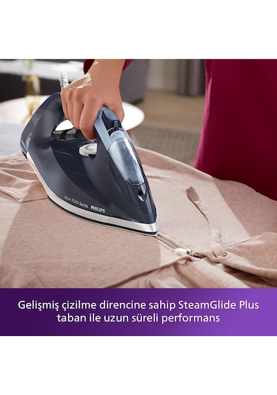 7000 Serisi Buharlı Ütü - 2800w, Steamglide Plus Taban, 250 G Güçlendirme, 50 G/dk Sürekli Buhar, Otomatik Kapanma, Hızlı Kireç Temizleme Dst7030/20 7000 Serisi Buharlı Ütü - 2800w, Steamglide Plus Taban, 250 G Güçlendirme, 50 G/dk Sürekli Buhar, Otomatik Kapanma, Hızlı Kireç Temizleme Dst7030/20