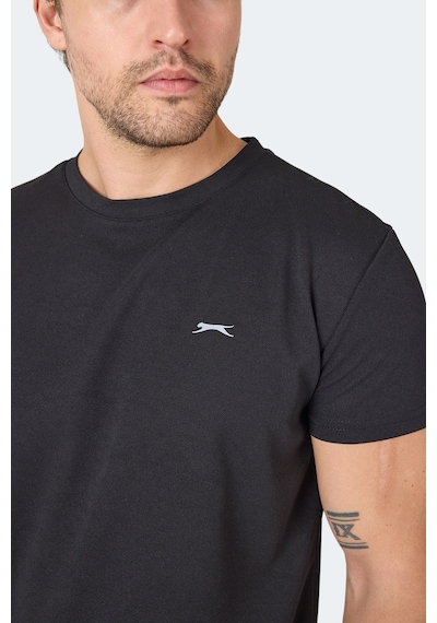 Slazenger OMAR KTN Erkek  Siyah Tişört