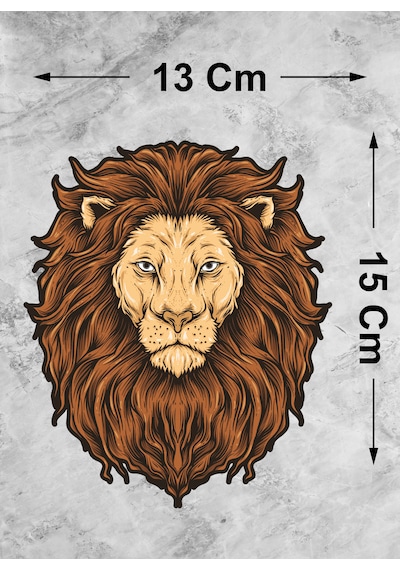 Aslan Galatasaray Cim Bom Bom Sticker - Araba Oto Motosiklet Karavan Cam Sticker - 00286 15x13 Cm