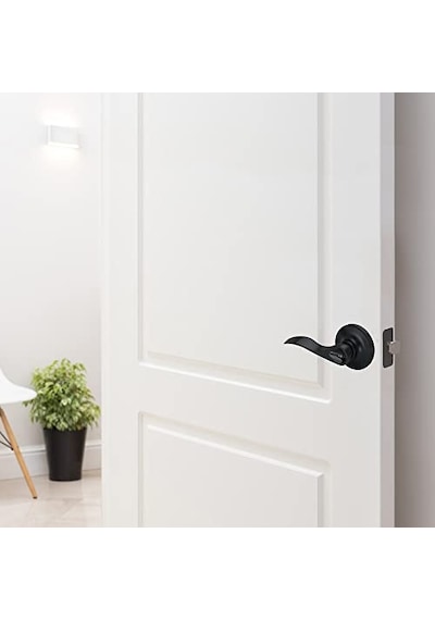 778902 Springdale Gizlilik Yatak Ve Banyo Kapı Kolu, Mat Siyah Genel