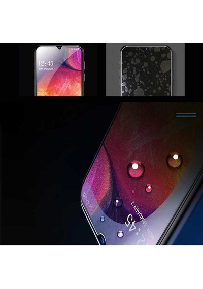 Samsung Galaxy Uyumlu  A20s Zore Kenarları Kırılmaya Dayanıklı Cam Ekran Koruyucu