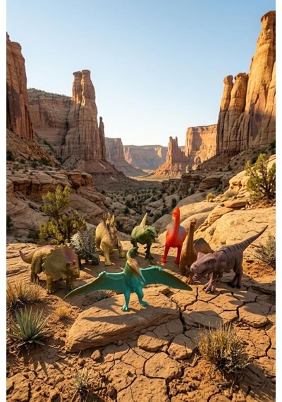 8 Parçalı Mini Dinozor Dünyası: Antik Koleksiyonluk Dekoratif Mini Oyuncak Dinazor Figür Seti Hayvan Figürü
