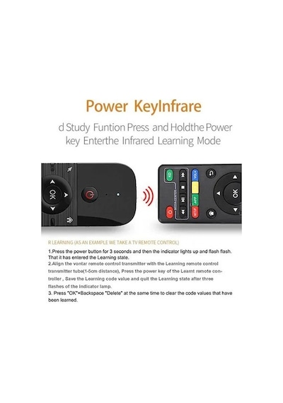 Air Mouse Wireless Keyboard 2.4g Wireless Seskomut Klavye Air Mouse Led Lcd Tv Android Box Bilgisayar Projeksiyon Windows 2000 Xp Vista Windows Ce Windows 7 10 Mac Os X Android Os Smart Android Tv Media Oynatıcılar Şarjlı Ir Öğrenebilir Özellikli Kumanda