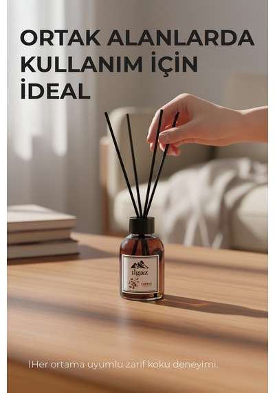 Kahve Bambu Çubuklu Oda Kokusu 110 Ml Red Diffuser Coffe Ortam Kokusu Kahve