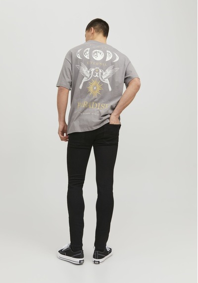 Jack & Jones Erkek Liam 773 Skinny Fit Jean 12237365 Black Denim Siyah - Mavi