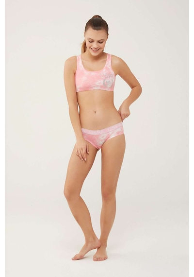 U.S. Polo Assn. Kadın Pembe Büstiyer Şort Takım 66268 Pembe
