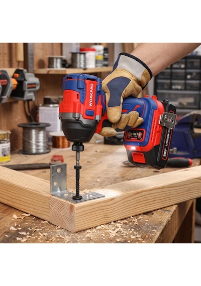 Workpro Wp390105 20volt 230nm Kömürsüz Profesyonel Şarjlı Darbeli Tornavida Akü Dahil Değildir