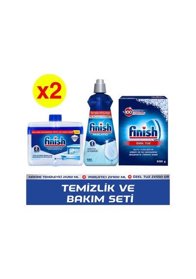 Finish Bulaşık Makinesi Temizlik ve Bakım Seti x 2 Adet