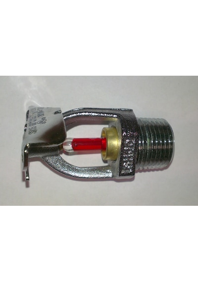 Ul Duvar Tip Yangın Sprinkler Krom 68 C Kırmızı 1/2 Sr