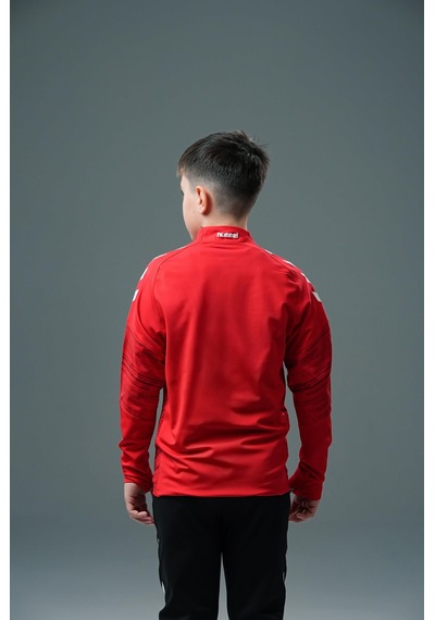 Hummel Line Antrenman Eşofman Üstü Kırmızı Çocuk