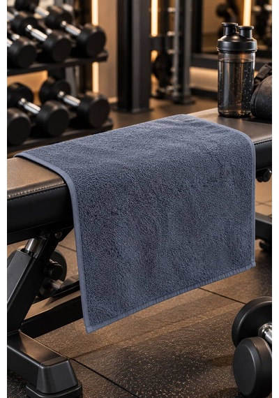 Yüksek Emici Hızlı Kuruyan Spor Salonu Havlusu Spor Havlusu %100 Organik Pamuk 50 X 90 Gri - 945185160 Gri